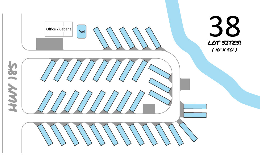 map of spots to reserve at rv park